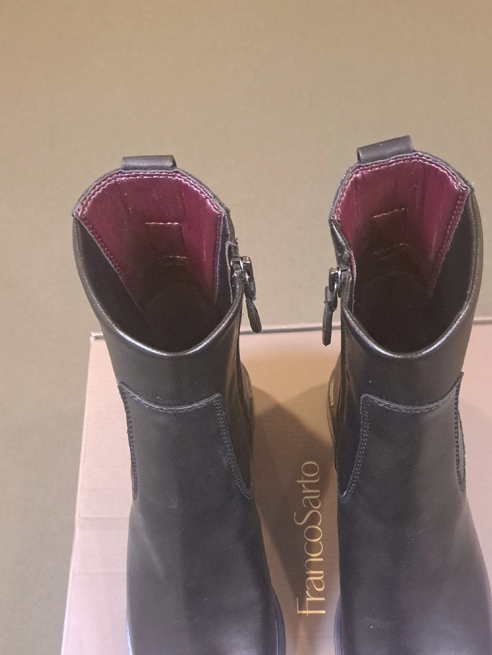 Franco Sarto Gracelyn Bootie - Color: Black Leather - Size: Women 7